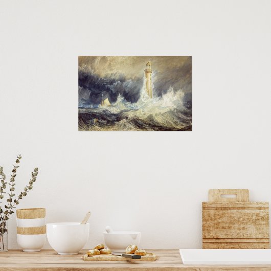 Poster William Turner - Phare de Bell Rock (Cuisine)