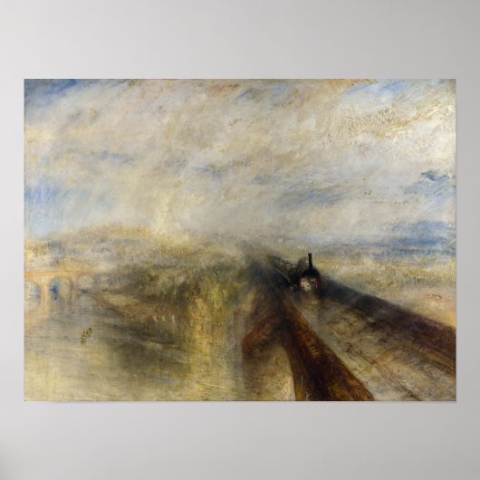 Poster William Turner - Pluie, vapeur et vitesse (Devant)