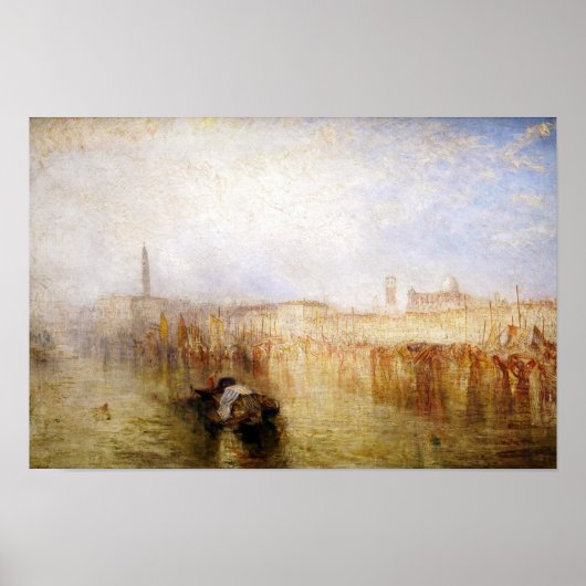 Poster William Turner - Quai de Venise, Palais ducal (Devant)
