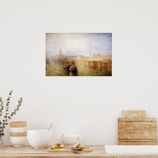 Poster William Turner - Venice Quay, Palais Ducal (Cuisine)