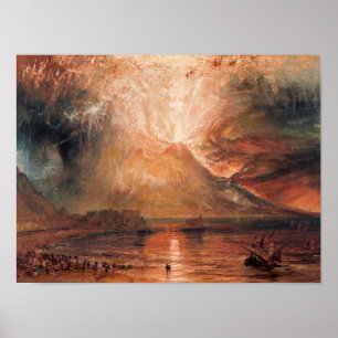 Poster William Turner - Vésuve en éruption
