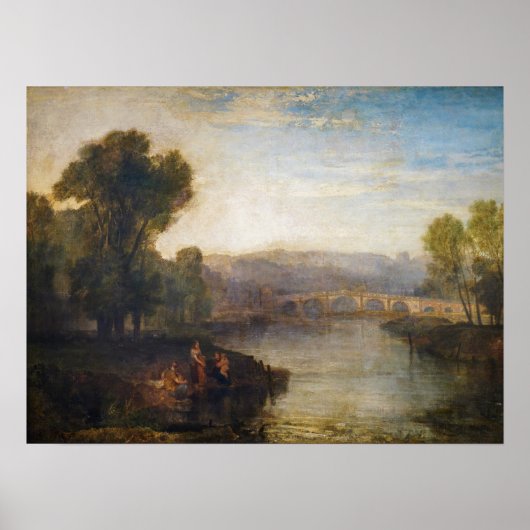 Poster William Turner - Vue sur Richmond Hill et le pont (Devant)