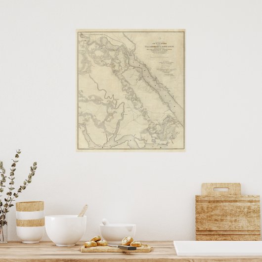 Poster Williamsburg à la Maison Blanche (Cuisine)