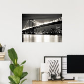 Poster Williamsburg bridge à New York (Bureau à domicile)
