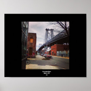 Poster Williamsburg Bridge Brooklyn, NY
