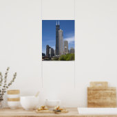 Poster Willis Tower (anciennement Sears Tower) se profile (Cuisine)