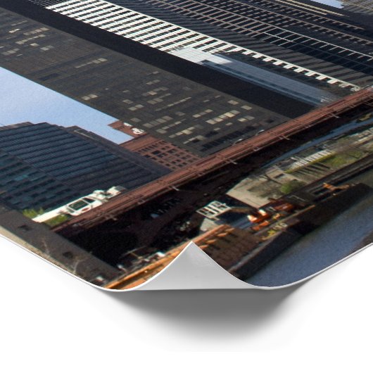 Poster Willis Tower (anciennement Sears Tower) se profile (Coin)