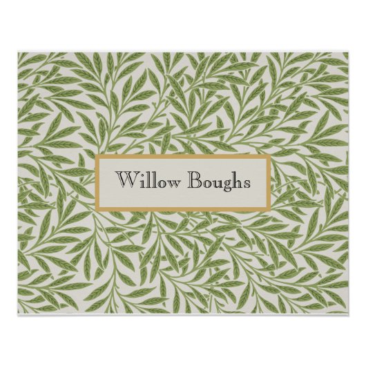 Poster Willow Boughs by William Morris (Devant)