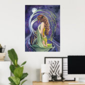 Poster Willow, la lune et l'affiche de nuit (Bureau à domicile)