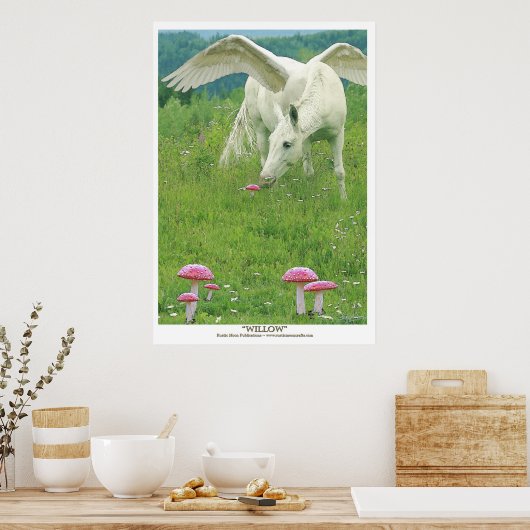 Poster "WILLOW" Pegasus Imaginaire Art (Cuisine)