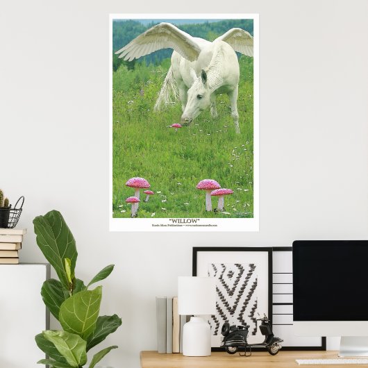 Poster "WILLOW" Pegasus Imaginaire Art (Bureau à domicile)