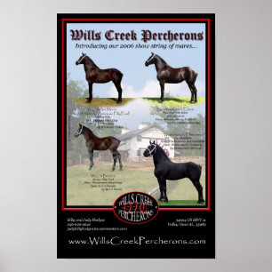 POSTER WILLS CREEK PERCHERONS 2006 SHOW STRING