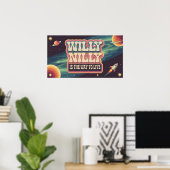 Poster Willy Nilly est la façon de vivre (Bureau à domicile)