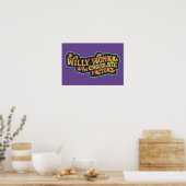 Poster Willy Wonka et le logo de l'usine de chocolat (Cuisine)