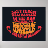 Poster Willy Wonka Hat Typography (Devant)