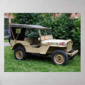 Poster Willys MB Jeep (Devant)