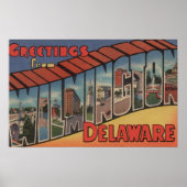 Poster Wilmington, Delaware - Scènes de grandes lettres (Devant)