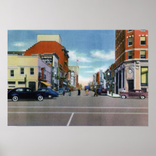 Poster Wilmington North Carolina Front Street