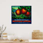 Poster Wilshire's Oak Glen Apple Crate Étiquette (Cuisine)