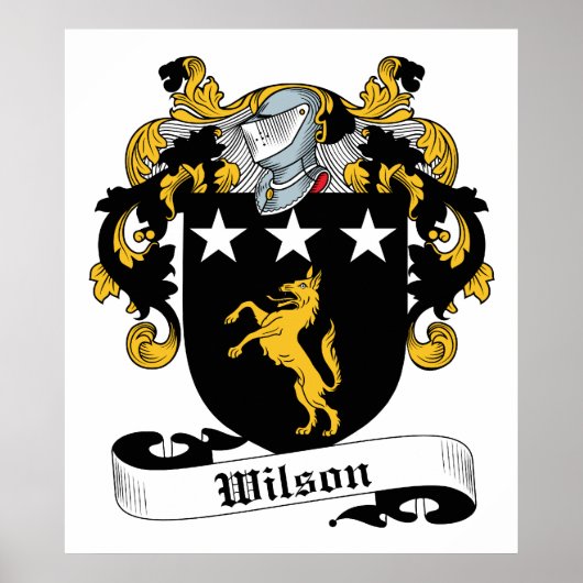 Poster Wilson Family Crest (Devant)