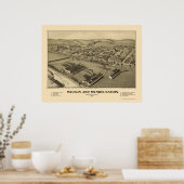 Poster Wilson & Mendelssohn, PA Carte panoramique - 1902 (Cuisine)