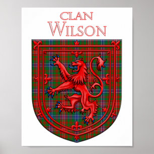 Poster Wilson Tartan Scottish Plaid Lion Rampant