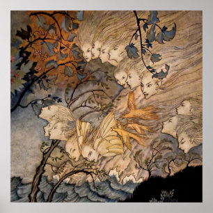 Poster “Wind Sprites” by Arthur Rackham