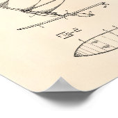 Poster Wind Surfboard 1982 Patent Art Old Peper (Coin)