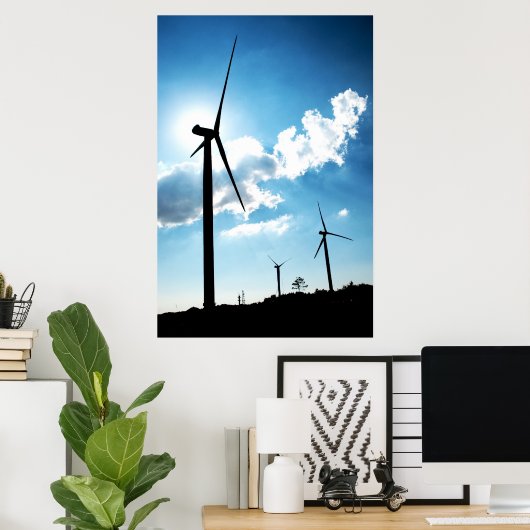 Poster Wind turbine (Bureau à domicile)