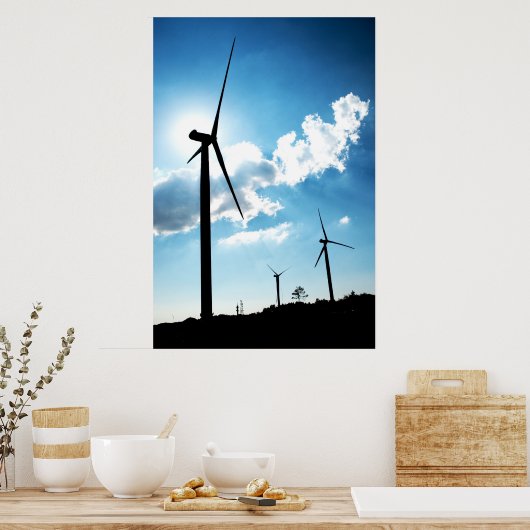 Poster Wind turbine (Cuisine)