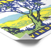 Poster Windermere Hotel Anglais Lakes (Coin)