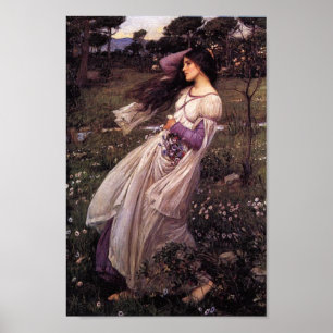 Poster Windflowers par John William Waterhouse Decoupage