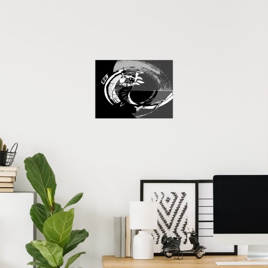 POSTER WINDMILL ABSTRAIT 2 (Bureau à domicile)