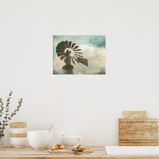 Poster Windmill dans le ciel (Cuisine)