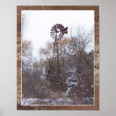 Poster Windmill hiver - Mat (Devant)