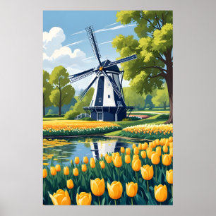 Poster Windmills Pays-Bas