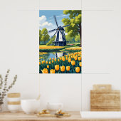 Poster Windmills Pays-Bas (Cuisine)