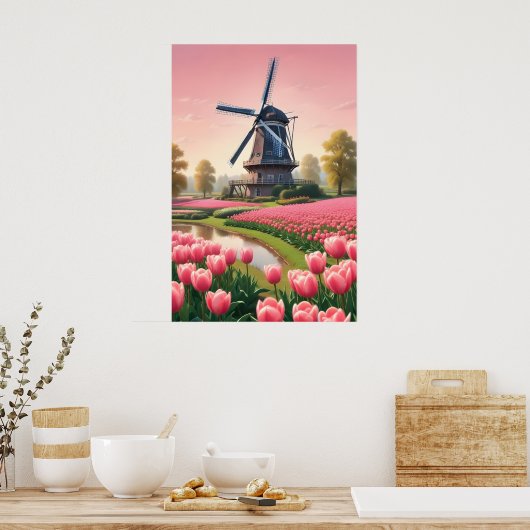 Poster Windmills Pays-Bas (Cuisine)