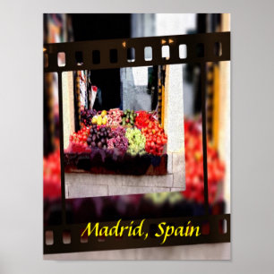 Poster Window Fruit Market - Madrid, Spain