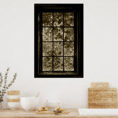Poster Window Ivy Sepia, Jeffrey Sinnock (Cuisine)