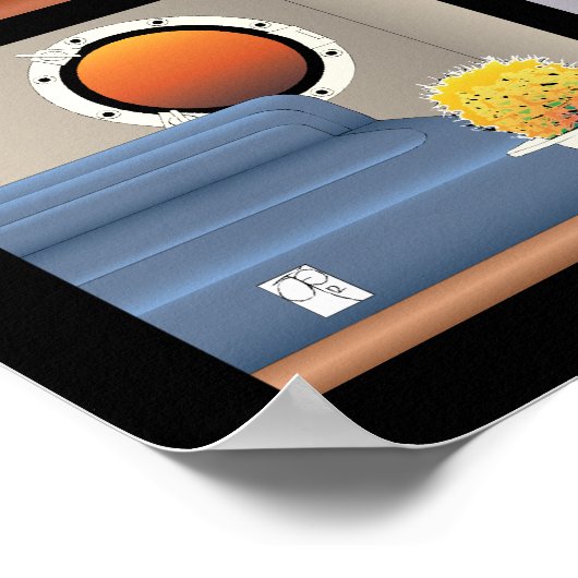 Poster Windows - Bordure noire (Coin)