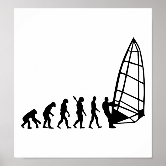 Poster Windsurfing evolution (Devant)