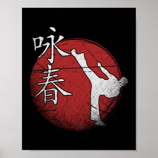 Poster Wing Chun Martial Arts Kung Fu (Devant)