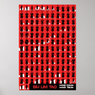Poster Wing Chun Siu Lim Tao Rouge
