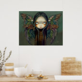 Poster Winged Seer gothic angel fairy Art Print (Cuisine)