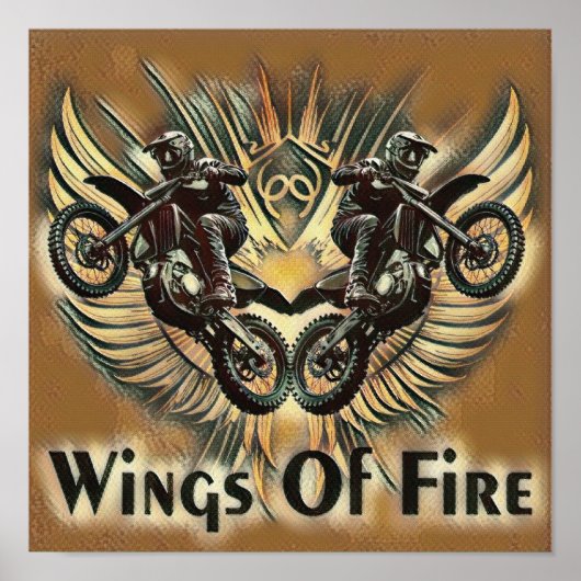Poster Wings of Fire Motocross (Devant)