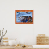 Poster Wings Up Eastern Bluebird Birder  (Cuisine)