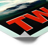 Poster Winlock Waters Washington TWA Trans World Airlines (Coin)