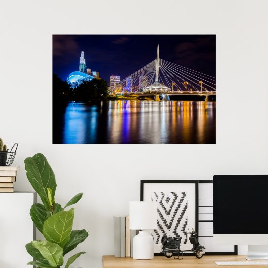 Poster Winnipeg Skyline (Bureau à domicile)