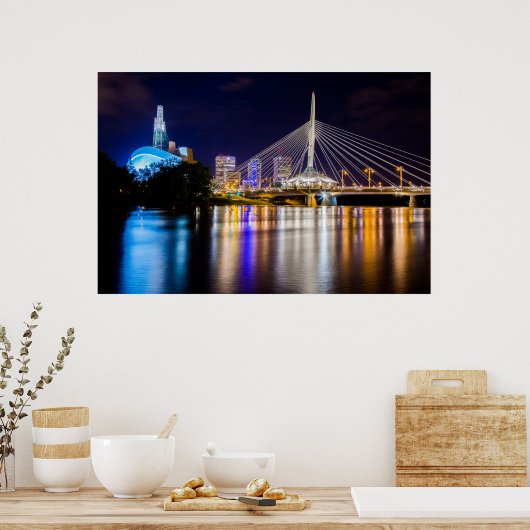 Poster Winnipeg Skyline (Cuisine)